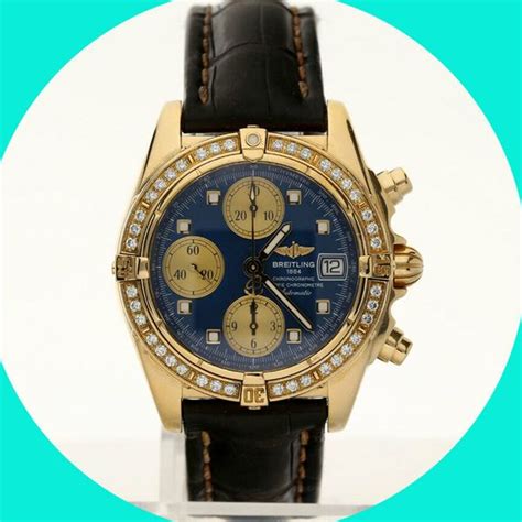 breitling k13357 diamond bezel gold band|Breitling Cockpit K13357 18K Gold Chronograph Chronometer, .